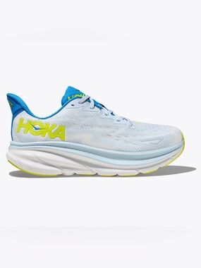 Hoka Pale Blue & Neon Yellow Performance Running Shoe